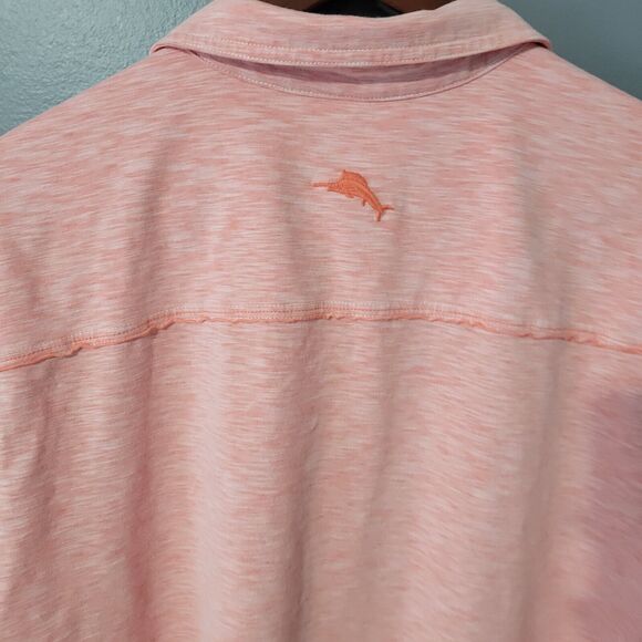 Tommy Bahama Island Zone Polo Shirt Mens Size L UPF 30 Short Sleeve Made in Peru - Picture 9 of 11